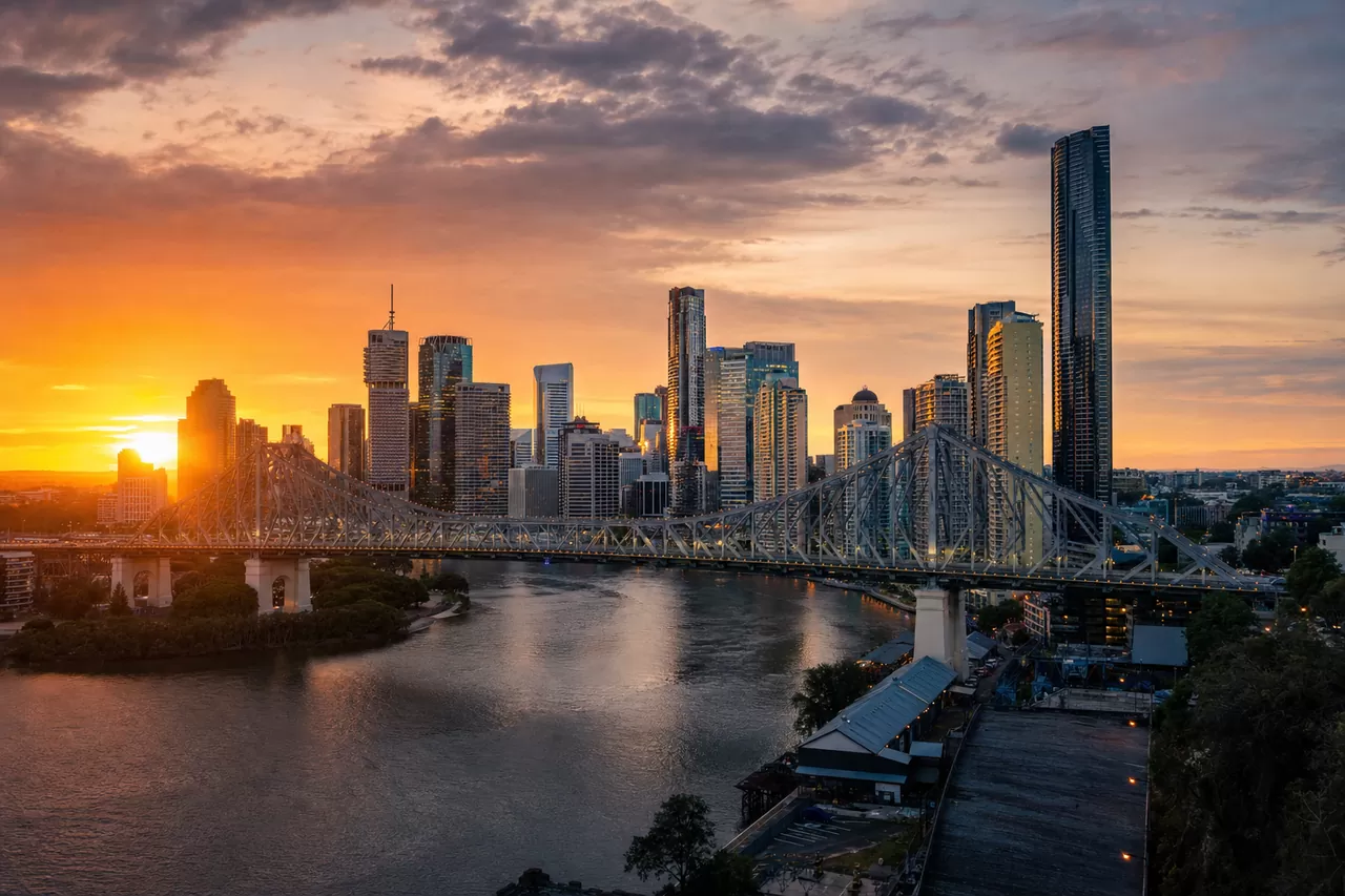 Brisbane at golden hour