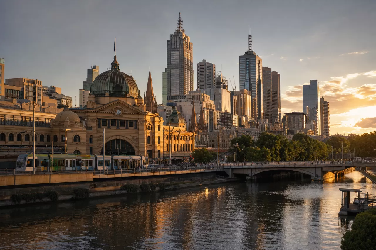 Melbourne at golden hour