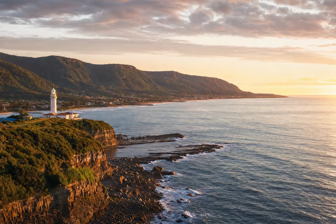 Wollongong at golden hour