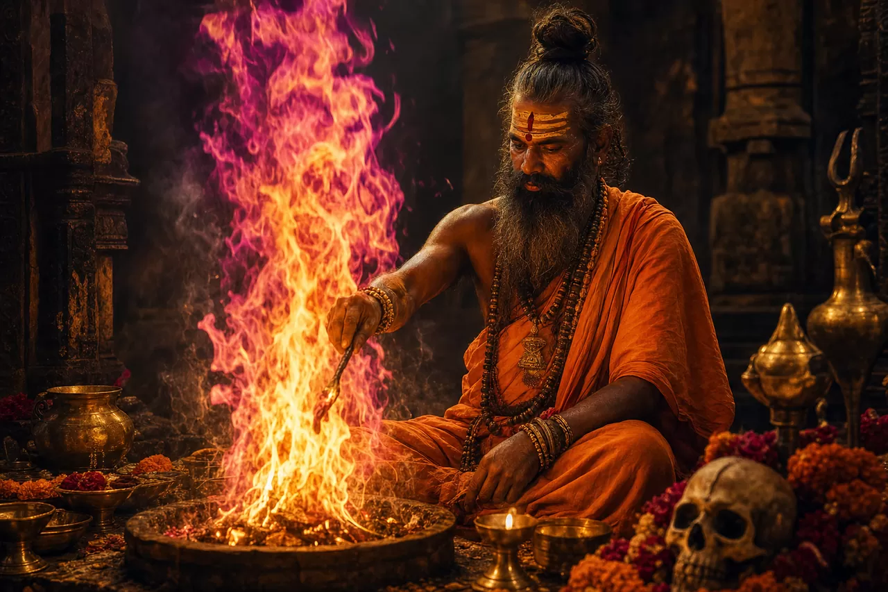 A Vashikaran fire ritual